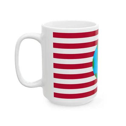 Futurama Earth Flag (United States) White Coffee Mug - Go Mug Yourself