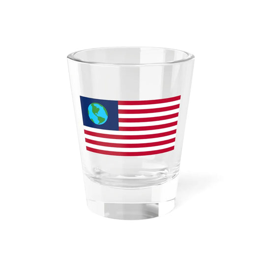 Futurama flag of Earth (United States) Shot Glass 1.5oz 1.5oz - Go Mug Yourself