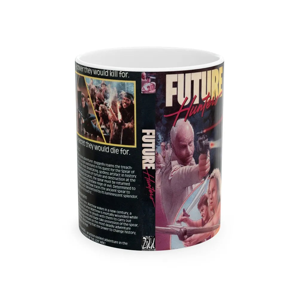 FUTURE HUNTERS (VHS COVER) - White Coffee Mug-11oz-Go Mug Yourself