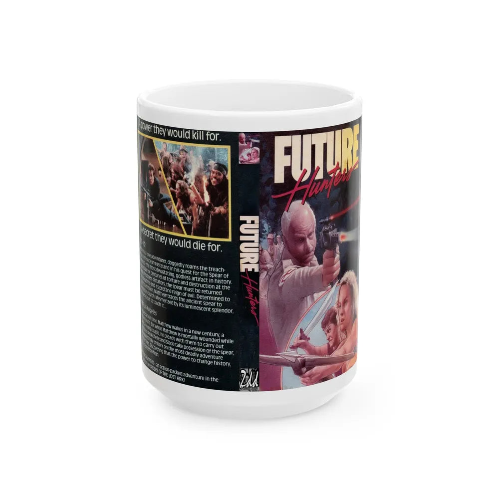 FUTURE HUNTERS (VHS COVER) - White Coffee Mug-15oz-Go Mug Yourself