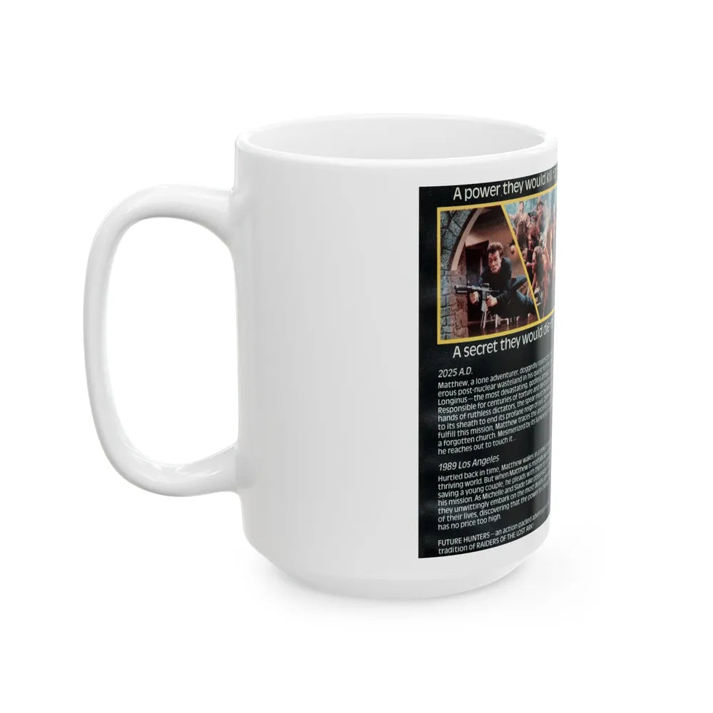 FUTURE HUNTERS (VHS COVER) - White Coffee Mug-Go Mug Yourself