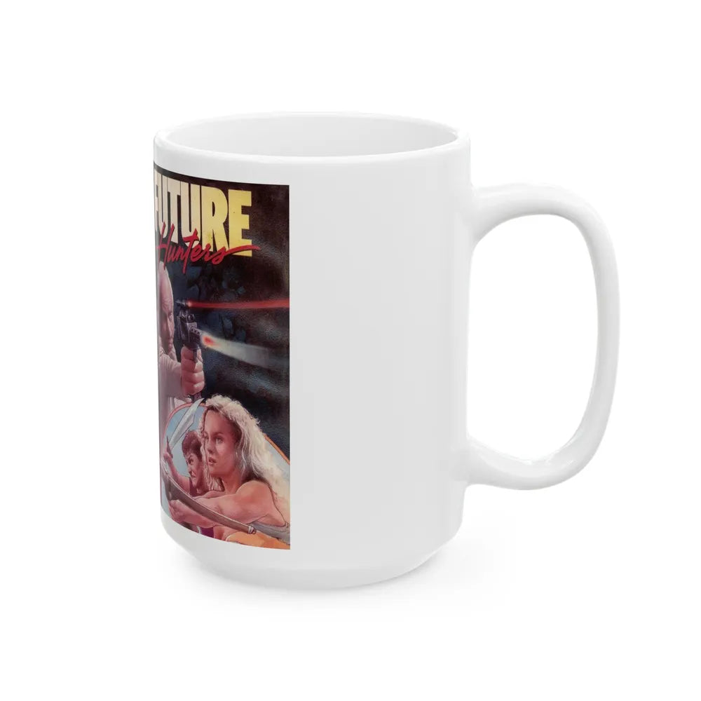 FUTURE HUNTERS (VHS COVER) - White Coffee Mug-Go Mug Yourself