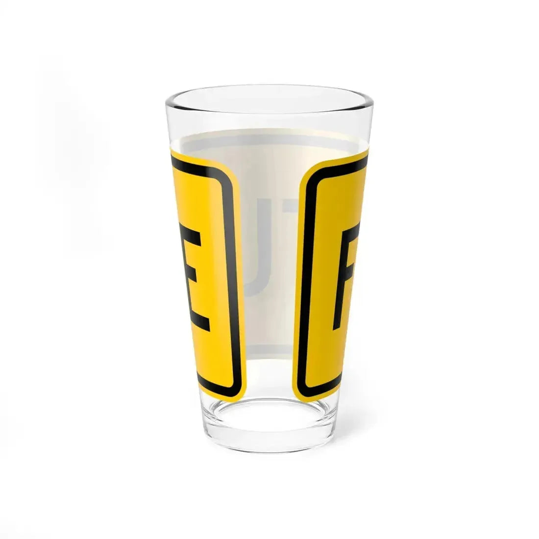 Future plate Wyoming (Wyoming) (Road Sign) Pint Glass 16oz - Go Mug Yourself