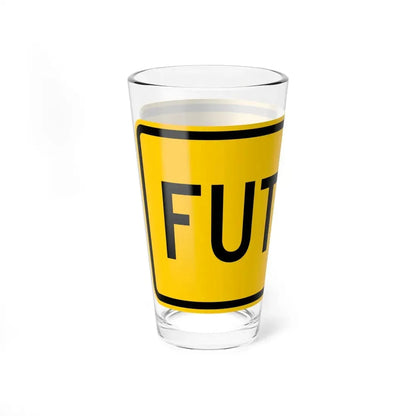 Future plate Wyoming (Wyoming) (Road Sign) Pint Glss 16oz - Go Mug Yourself