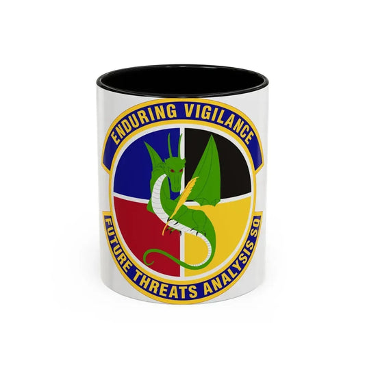 Future Threats Analysis Squadron (U.S. Air Force) Accent Coffee Mug 11oz Black - Go Mug Yourself
