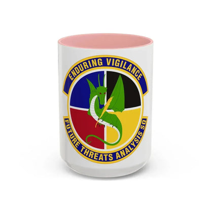 Future Threats Analysis Squadron (U.S. Air Force) Accent Coffee Mug 15oz Pink - Go Mug Yourself