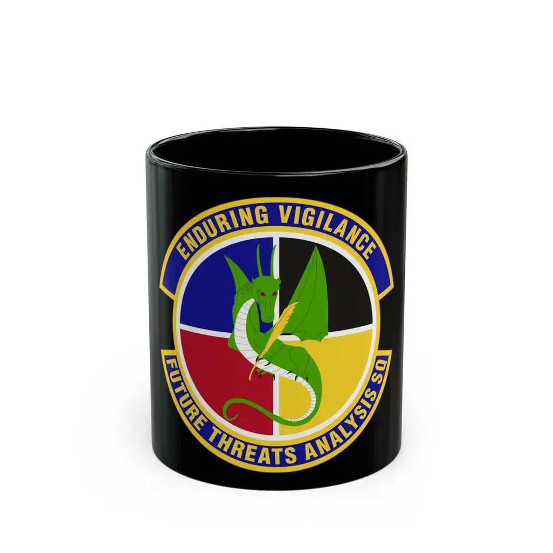 Future Threats Analysis Squadron (U.S. Air Force) Black Coffee Mug 11oz - Go Mug Yourself