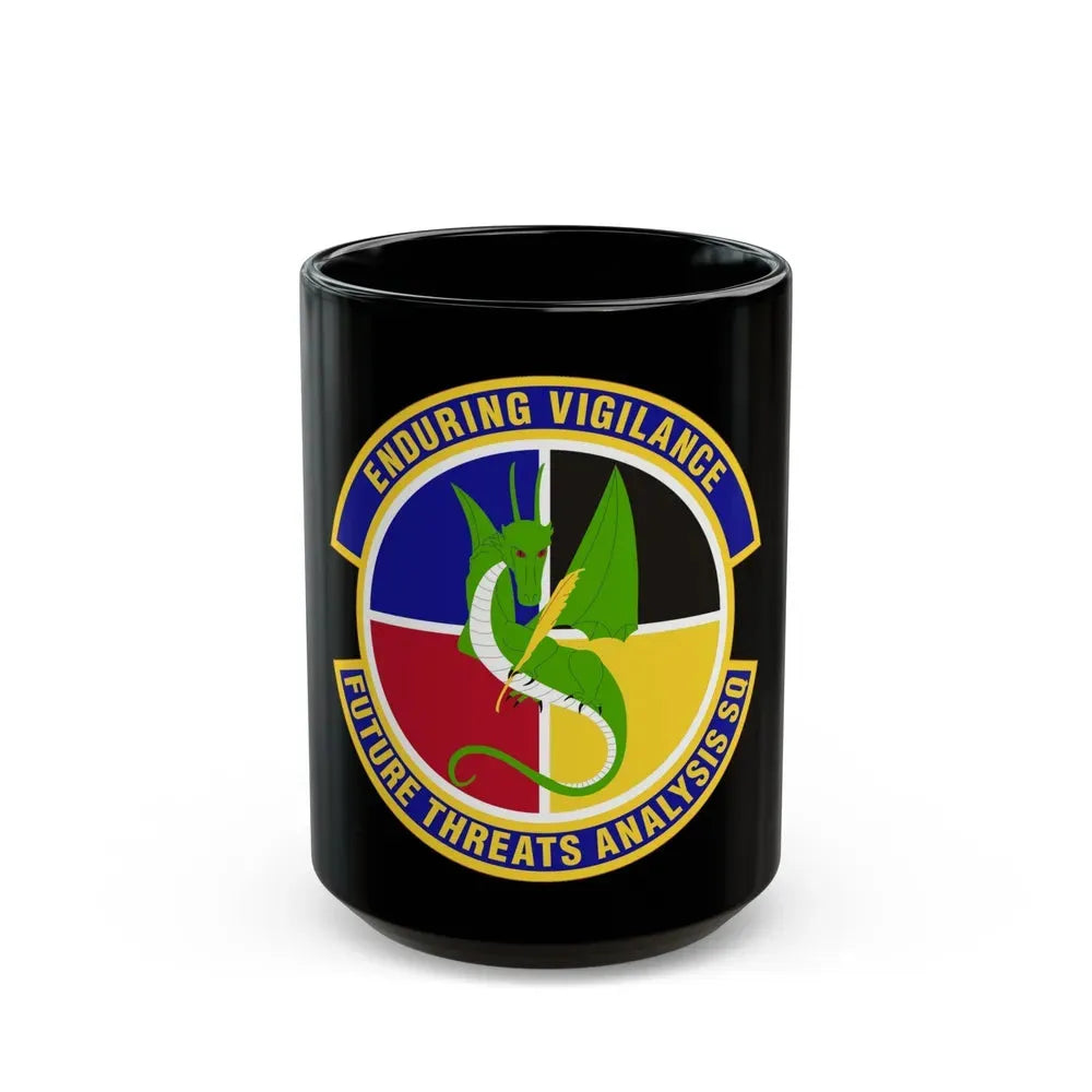 Future Threats Analysis Squadron (U.S. Air Force) Black Coffee Mug 15oz - Go Mug Yourself