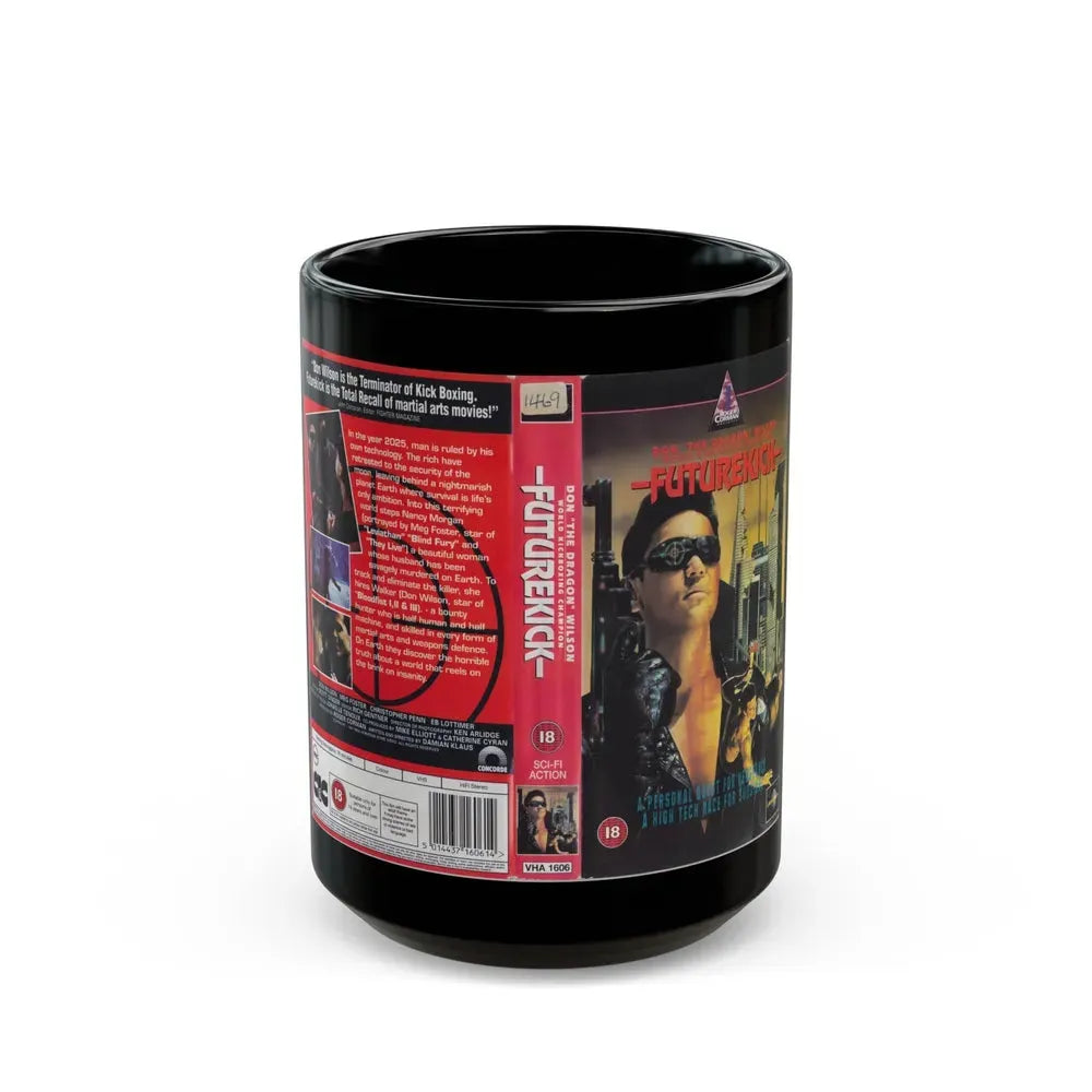 FUTUREKICK (VHS COVER) - Black Coffee Mug 15oz - Go Mug Yourself