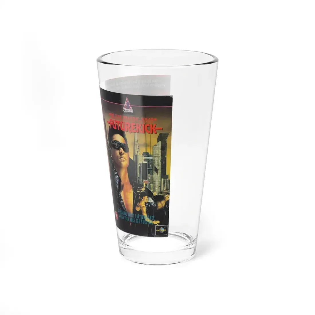 FUTUREKICK (VHS COVER) Pint Glass 16oz - Go Mug Yourself