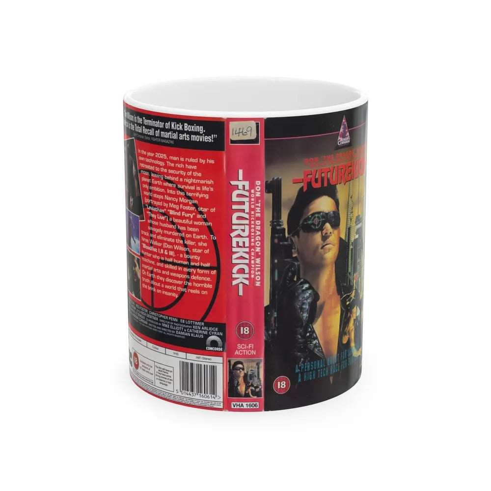 FUTUREKICK (VHS COVER) - White Coffee Mug-11oz-Go Mug Yourself