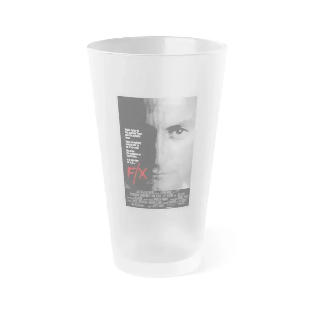 FX MURDER BY ILLUSION 1986 Movie Poster - Frosted Pint Glass 16oz Default Title - Go Mug Yourself