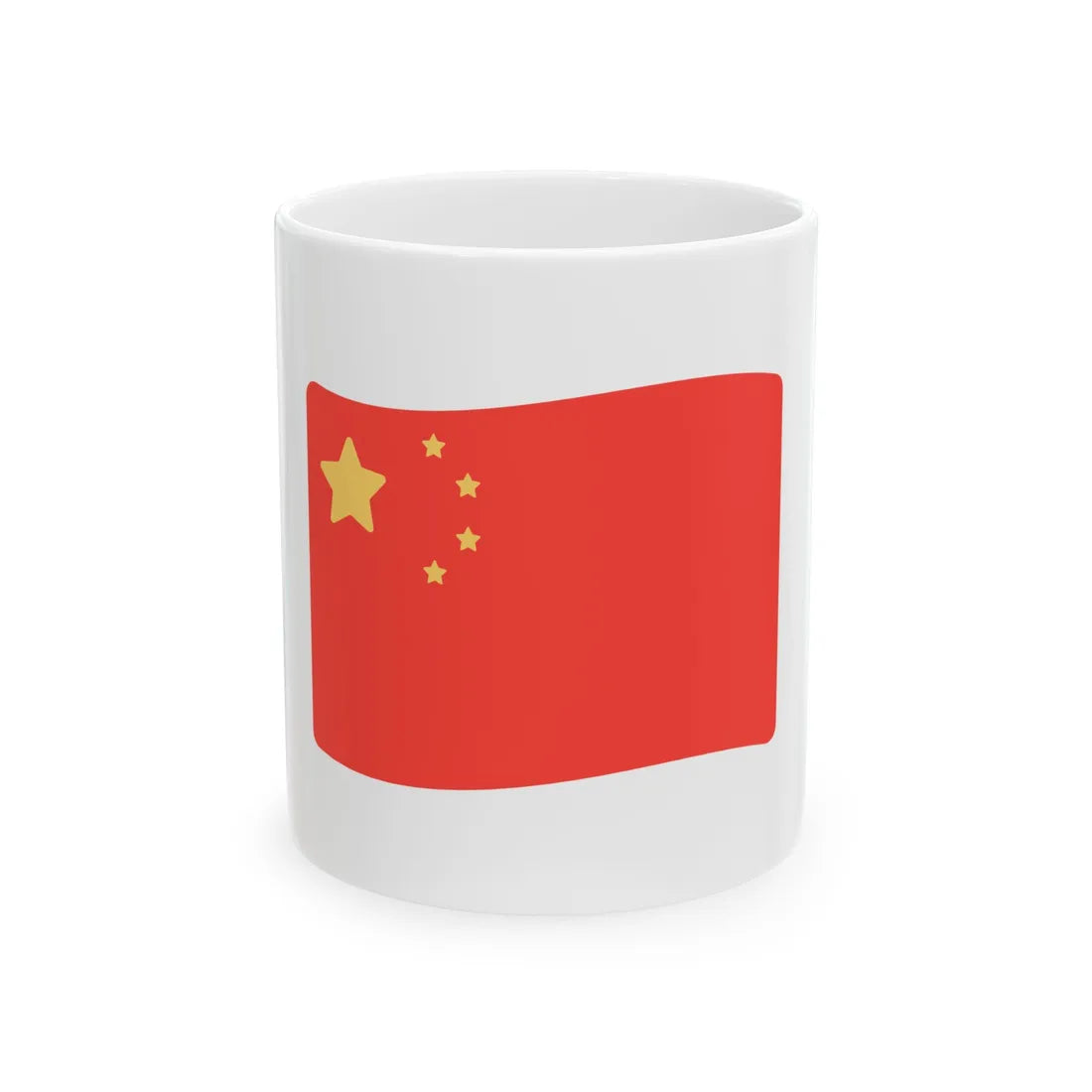 Fxemoji u1F1E8 1F1F3 (China) White Coffee Mug 11oz - Go Mug Yourself