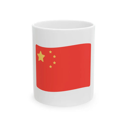 Fxemoji u1F1E8 1F1F3 (China) White Coffee Mug 11oz - Go Mug Yourself