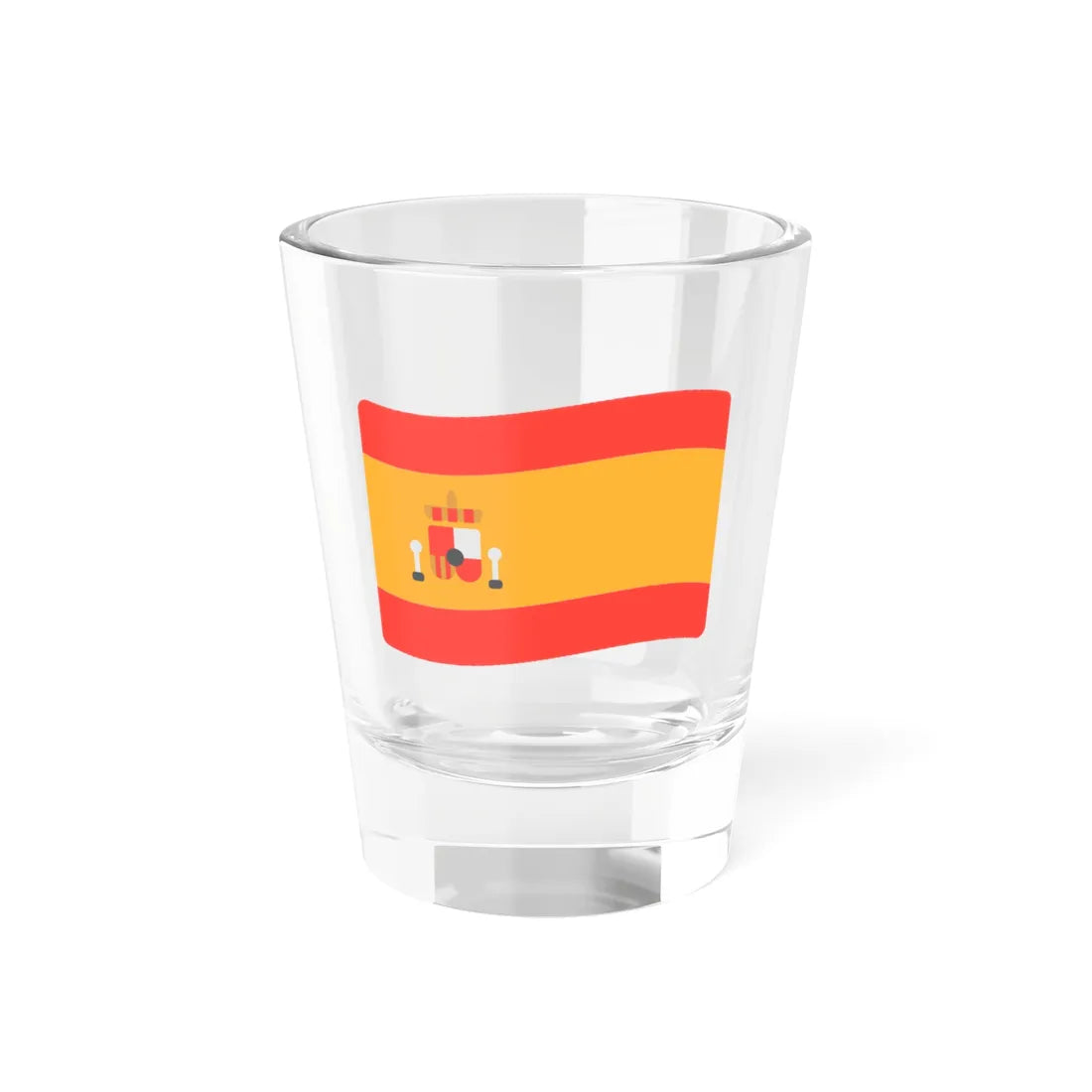 Fxemoji u1F1EA 1F1F8 (Spain) Shot Glass 1.5oz 1.5oz - Go Mug Yourself