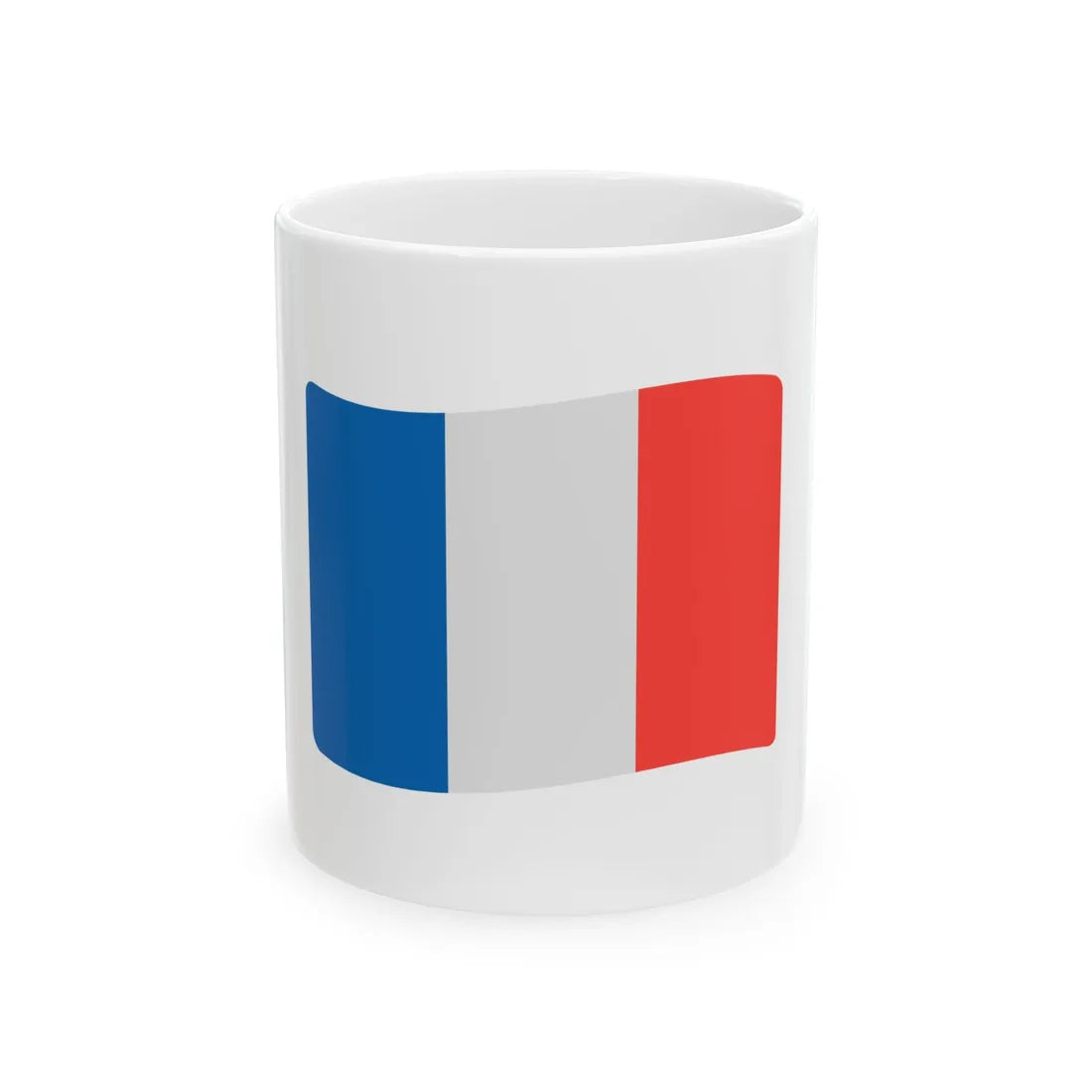 Fxemoji u1F1EB 1F1F7 (France) White Coffee Mug 11oz - Go Mug Yourself