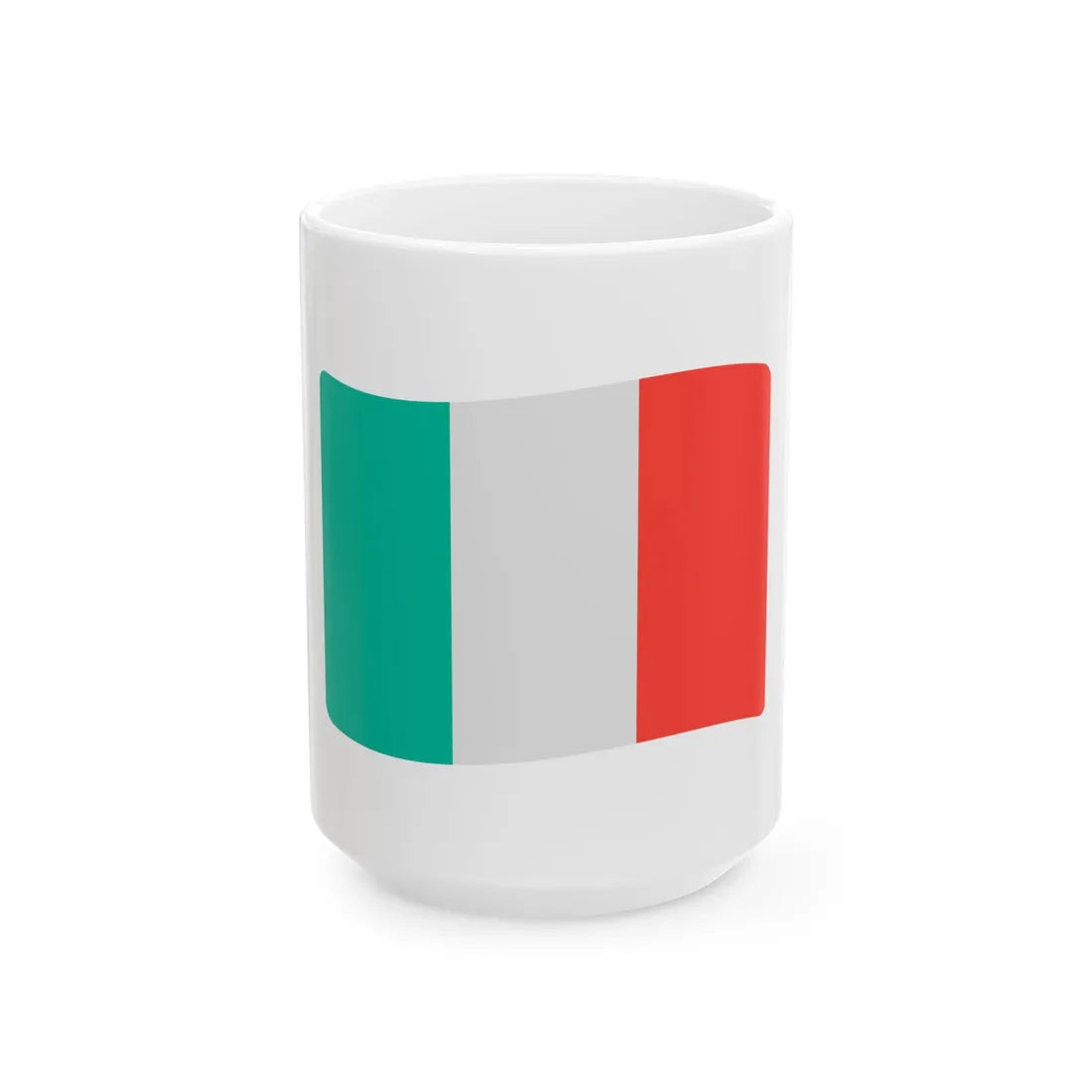 Fxemoji u1F1EE 1F1F9 (Italy) White Coffee Mug 15oz - Go Mug Yourself