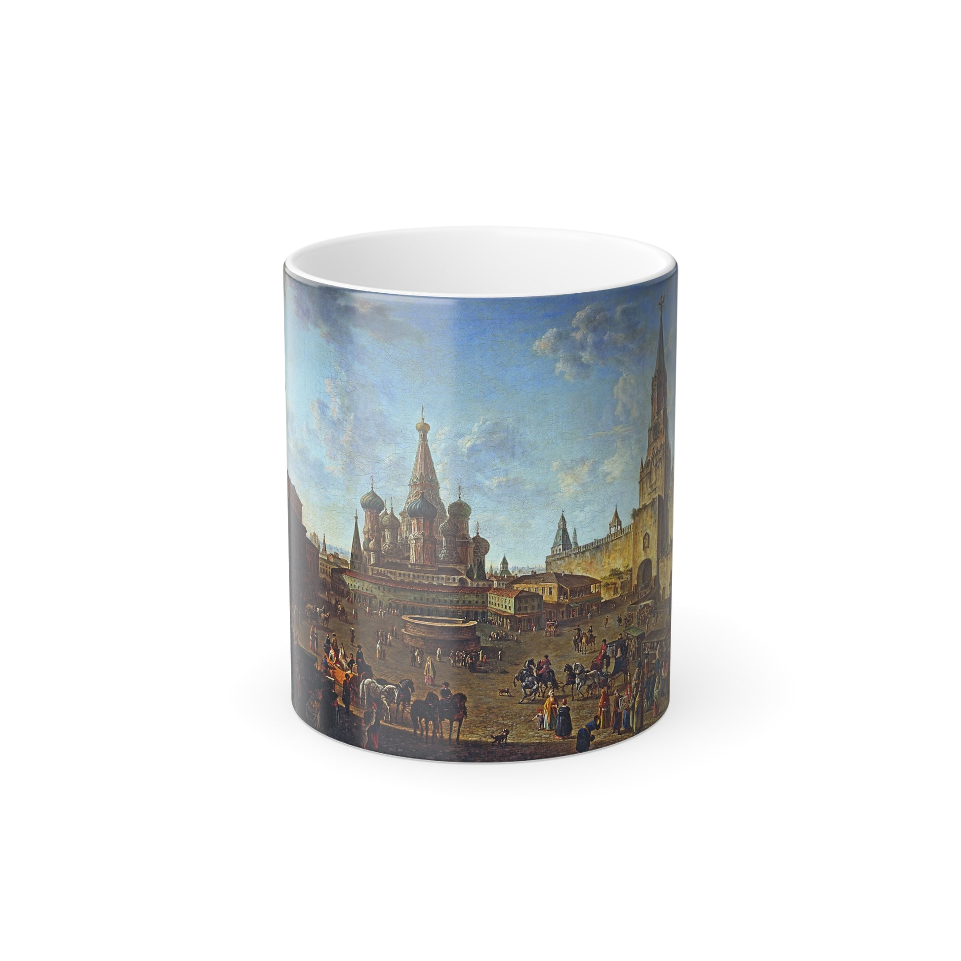Fyodor Alekseyev (1753-1824) Red Square, Moscow - Color Changing Mug 11oz-11oz-Go Mug Yourself