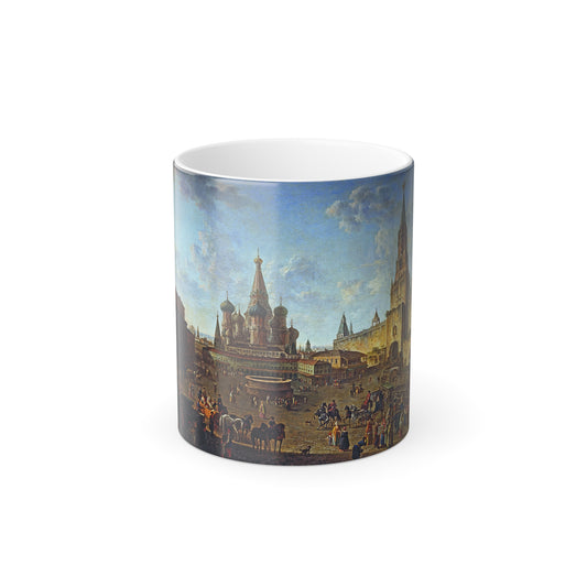 Fyodor Alekseyev (1753-1824) Red Square, Moscow - Color Changing Mug 11oz-11oz-Go Mug Yourself