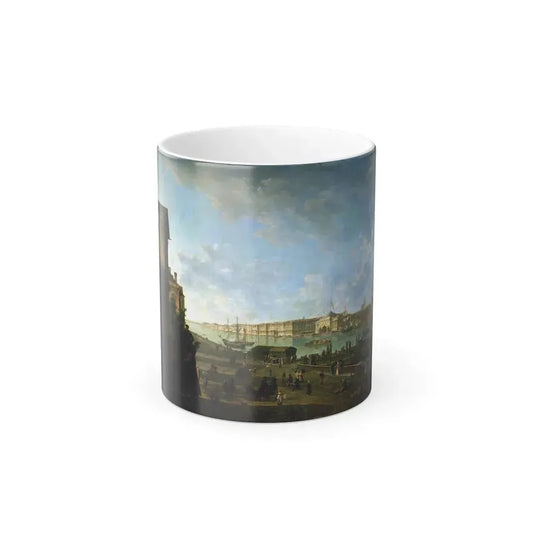 Fyodor Alexeyev (1753-1824) The Admiralty and the Winter Palace viewed from the Military College - Oil o-0 - Color Changing Mug 11oz 11oz - Go Mug Yourself