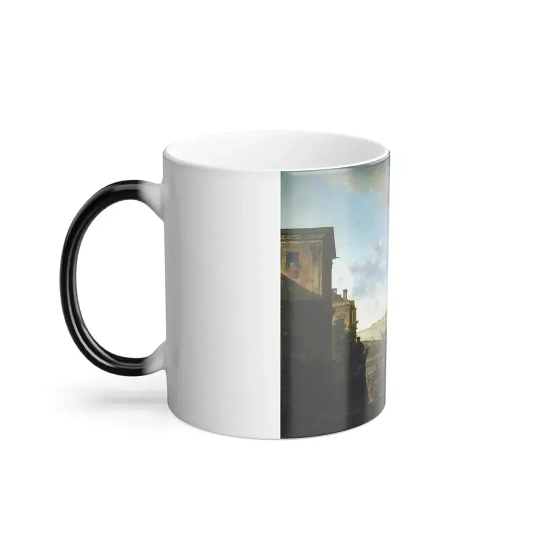 Fyodor Alexeyev (1753-1824) The Admiralty and the Winter Palace viewed from the Military College - Oil o-0 - Color Changing Mug 11oz - Go Mug Yourself