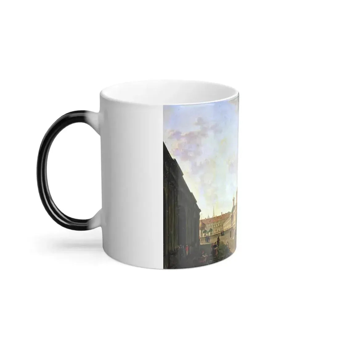 Fyodor Alexeyev (1753-1824) The Boyar's Ground in the Moscow Kremlin - Oil on Canvas 1801 - Color Changing Mug 11oz - Go Mug Yourself