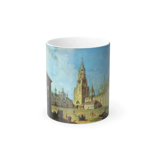 Fyodor Alexeyev (1753-1824) View from the Kremlin's Spassky Gate - 1800 - Color Changing Mug 11oz 11oz - Go Mug Yourself