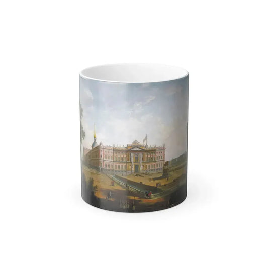 Fyodor Alexeyev (1753-1824) View of Saint Michael's Castle - Oil on Canvas 1800 - Color Changing Mug 11oz 11oz - Go Mug Yourself