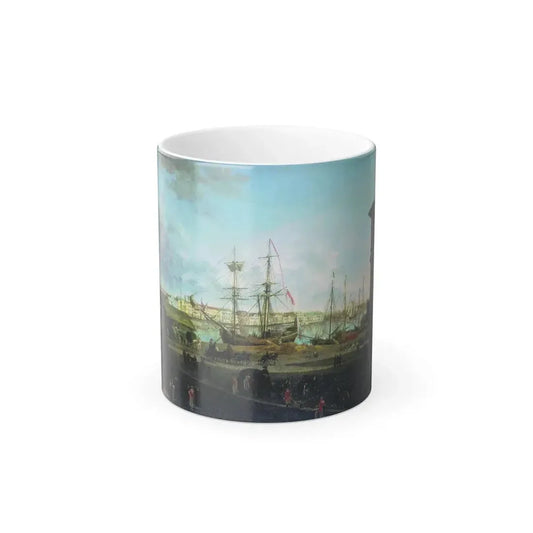 Fyodor Alexeyev (1753-1824) View of the English Embankmant from Visilievsky Island in St Petersburg - O-0 - Color Changing Mug 11oz 11oz - Go Mug Yourself