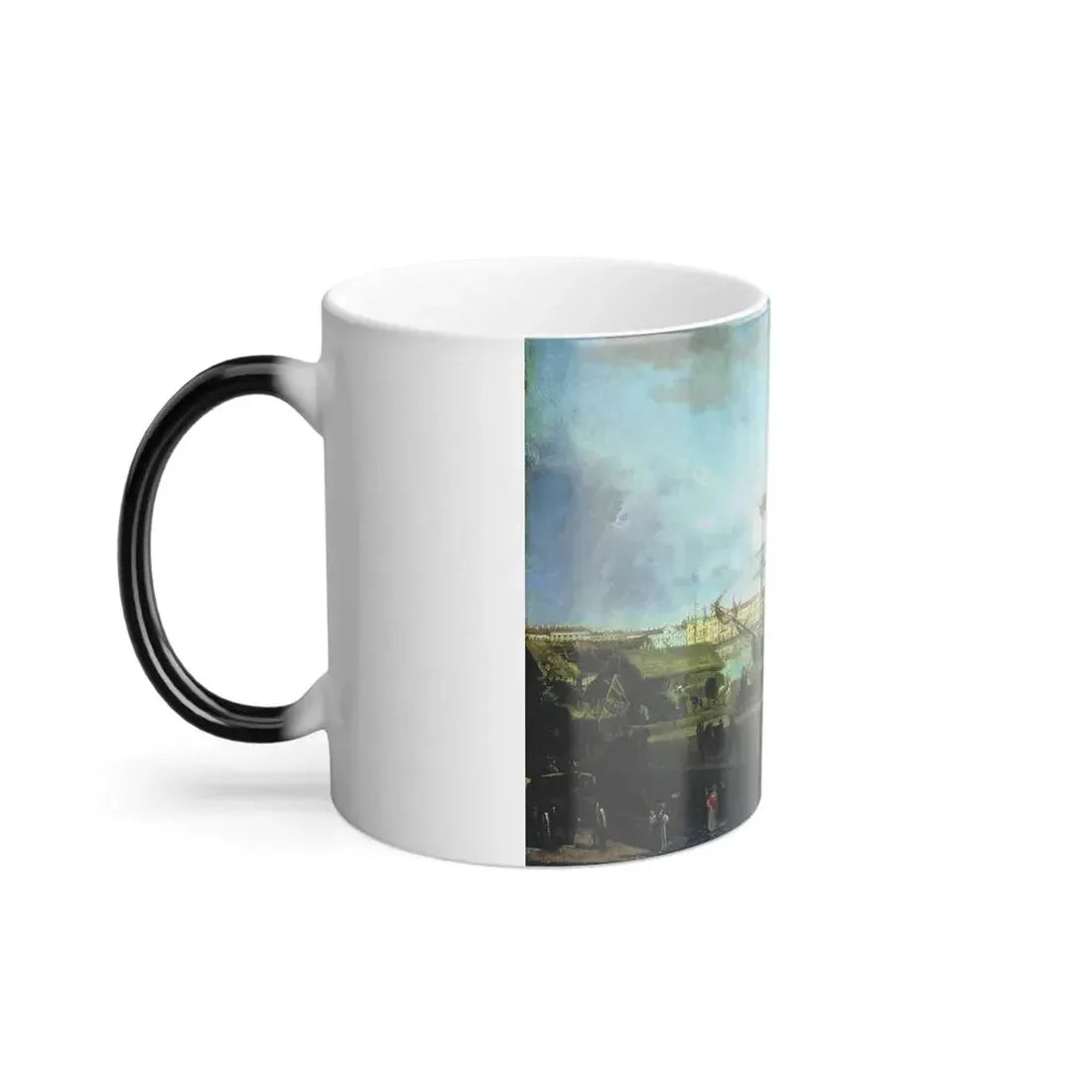 Fyodor Alexeyev (1753-1824) View of the English Embankmant from Visilievsky Island in St Petersburg - O-0 - Color Changing Mug 11oz - Go Mug Yourself