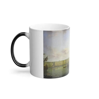 Fyodor Alexeyev (1753-1824) View of the Peter and Paul Fortress and Palace Embankment - Oil on canvas 1799 - Color Changing Mug 11oz - Go Mug Yourself