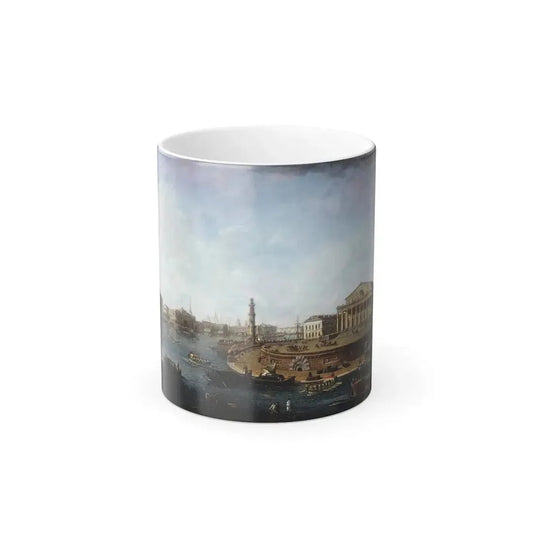 Fyodor Alexeyev (1753-1824) View of the Stock Exchange and the Admiralty from the Fortress of St Peter -0 - Color Changing Mug 11oz 11oz - Go Mug Yourself