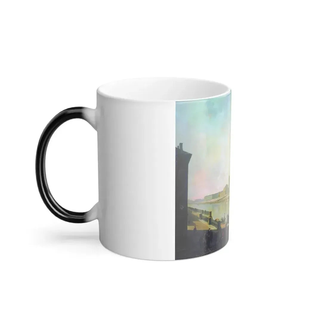 Fyodor Alexeyev (1753-1824) View onto St Michael's Castle in St Petersburg from the Fontanka Side - Oi-0 - Color Changing Mug 11oz - Go Mug Yourself