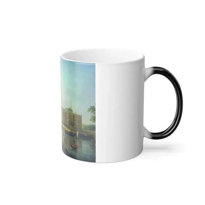Fyodor Alexeyev (1753-1824) View onto St Michael's Castle in St Petersburg from the Fontanka Side - Oi-0 - Color Changing Mug 11oz - Go Mug Yourself