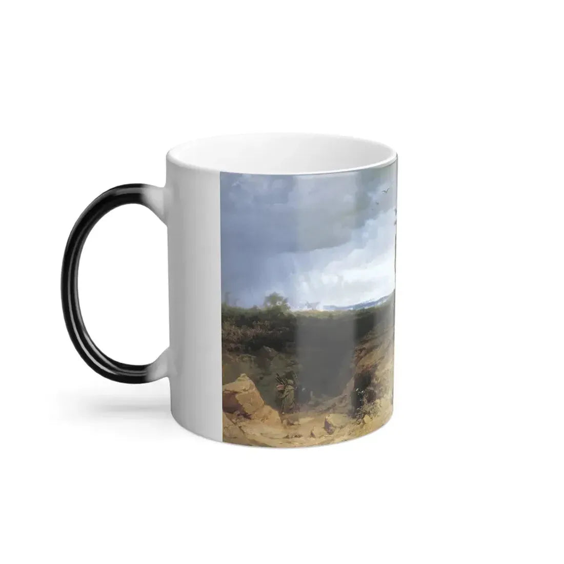 Fyodor Bronnikov (1827-1902) Cursed Field, crucified slave in ancient rome - 1878 - Color Changing Mug 11oz - Go Mug Yourself