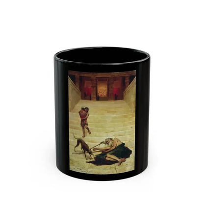 Fyodor Bronnikov (1827-1902) Parable of Lazarus - Black Coffee Mug 11oz - Go Mug Yourself