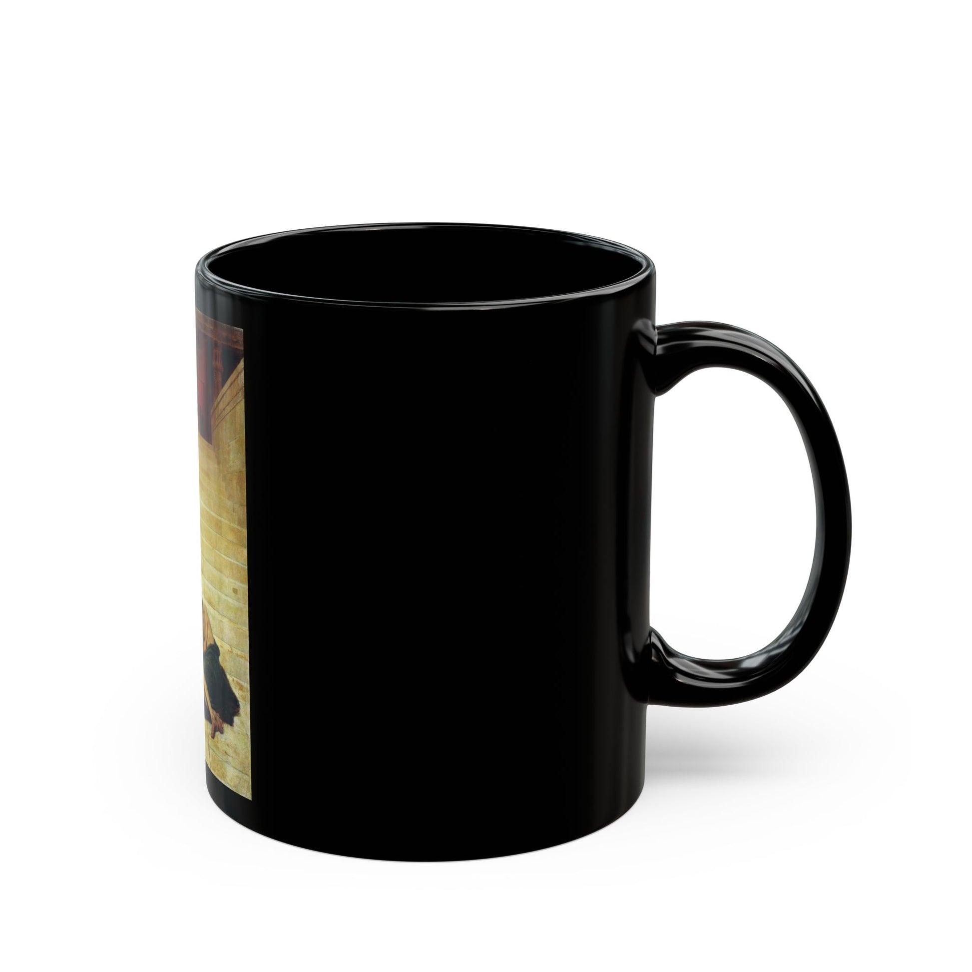 Fyodor Bronnikov (1827-1902) Parable of Lazarus - Black Coffee Mug-Go Mug Yourself