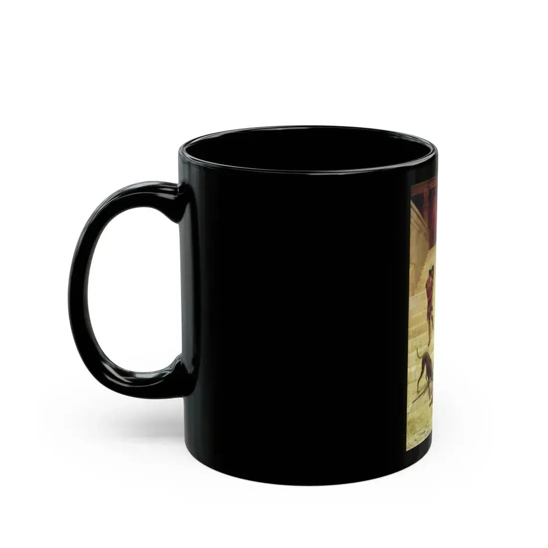 Fyodor Bronnikov (1827-1902) Parable of Lazarus - Black Coffee Mug - Go Mug Yourself