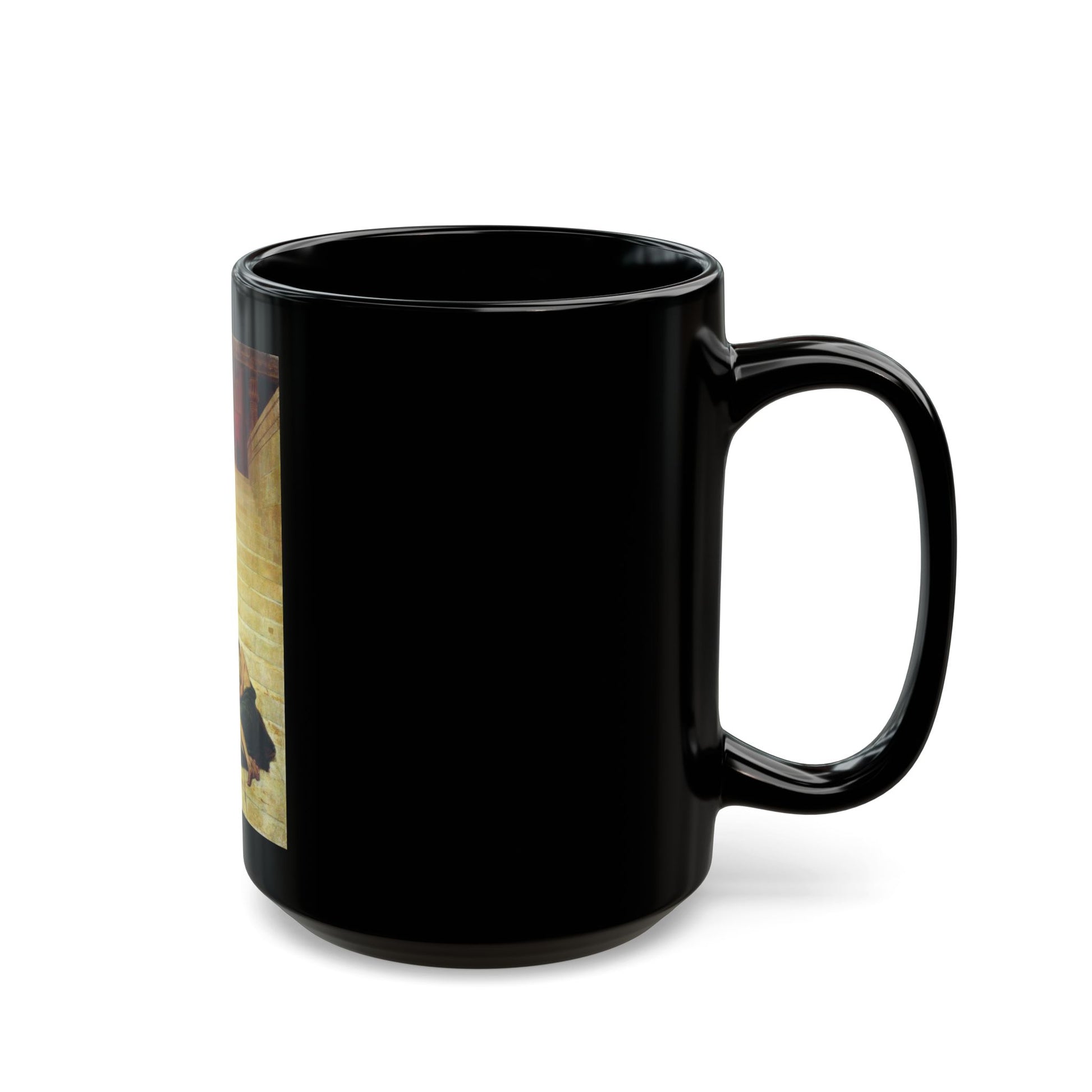 Fyodor Bronnikov (1827-1902) Parable of Lazarus - Black Coffee Mug-Go Mug Yourself