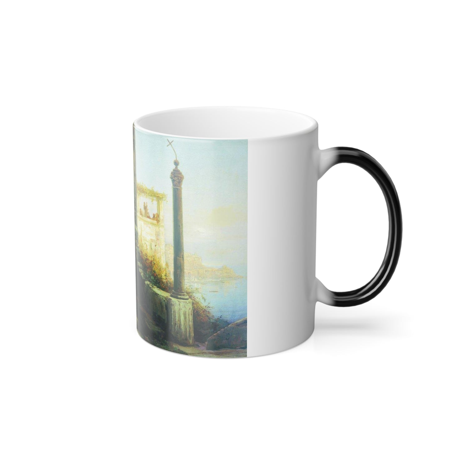 Fyodor Bronnikov (1827-1902) Sick Man at the Walls of a Monastery - Color Changing Mug 11oz-Go Mug Yourself