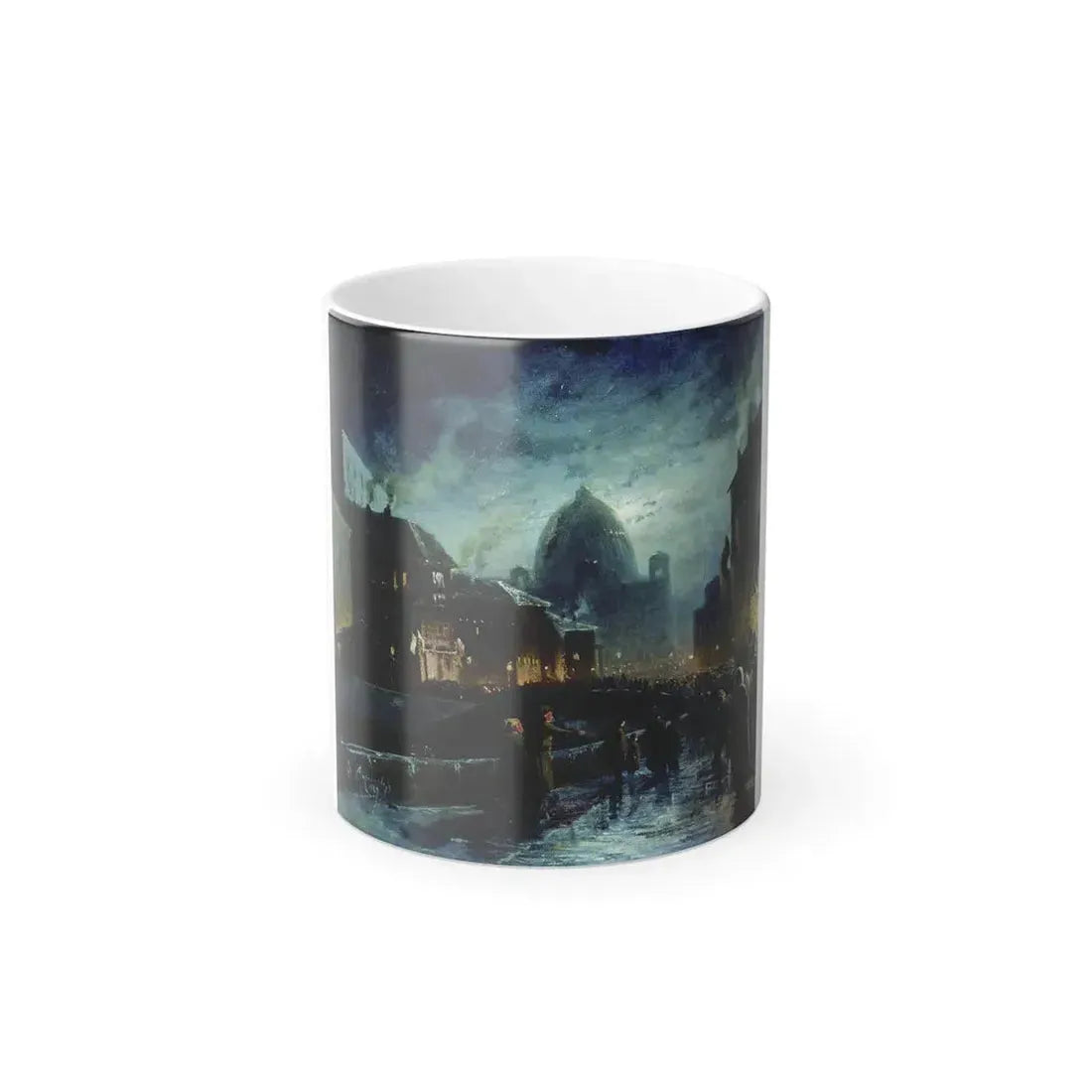 Fyodor Vasilyev (1850-1873) Illumination in St Petersburg - 1869 - Color Changing Mug 11oz 11oz - Go Mug Yourself