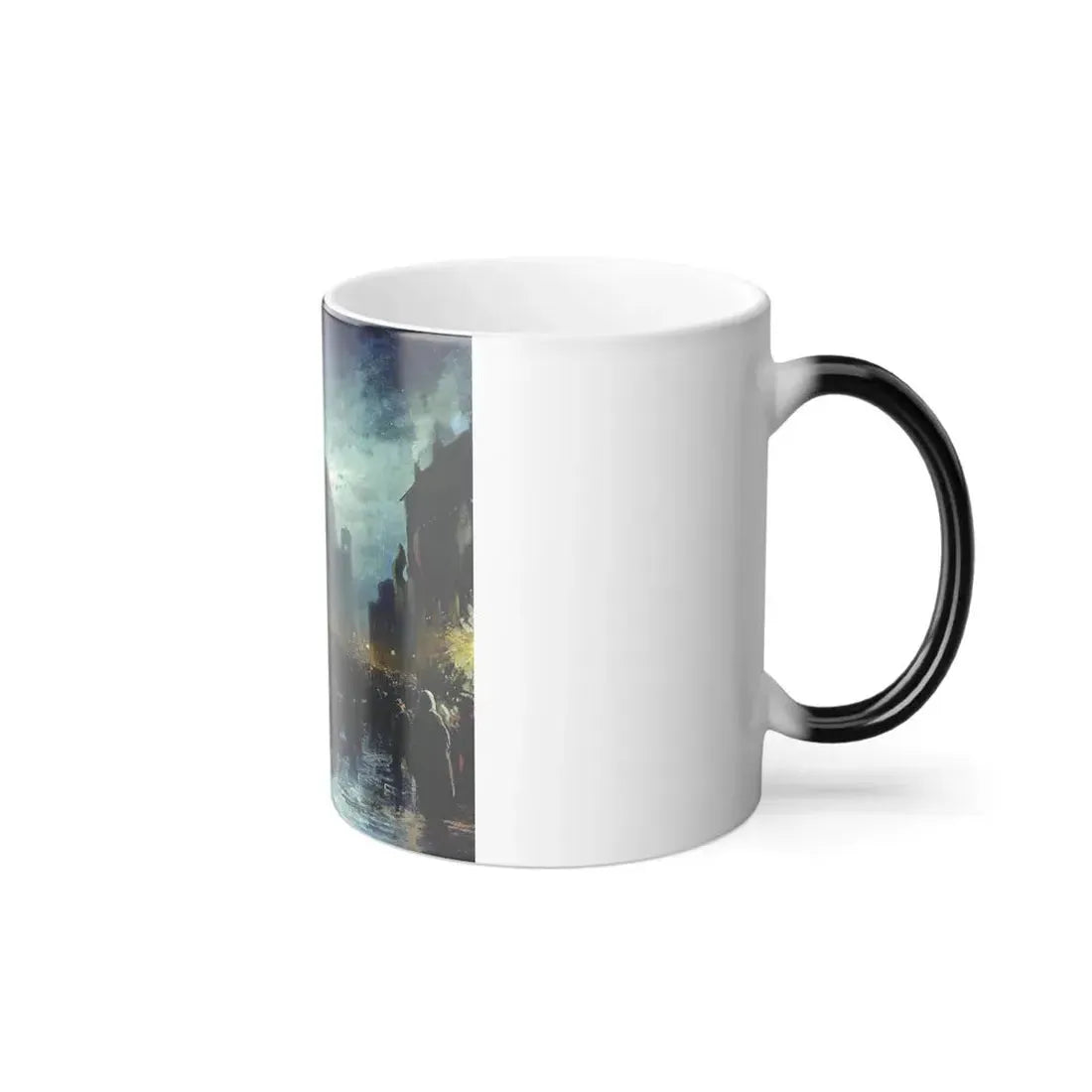 Fyodor Vasilyev (1850-1873) Illumination in St Petersburg - 1869 - Color Changing Mug 11oz - Go Mug Yourself