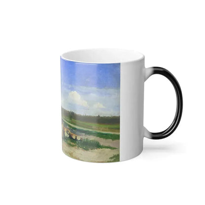 Fyodor Vasilyev (1850-1873) Logs By the Road - 1867-69 - Color Changing Mug 11oz - Go Mug Yourself