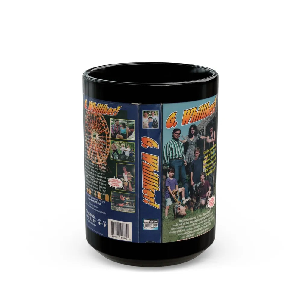 G WHILLIKER (VHS COVER) - Black Coffee Mug-15oz-Go Mug Yourself