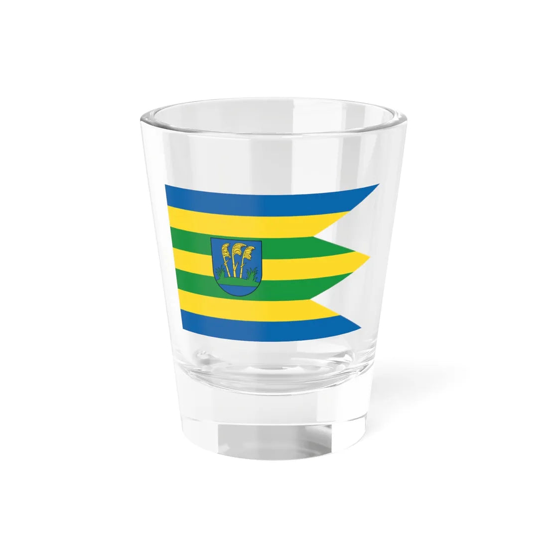 Gabcikovo Dunajska Streda Flag (Slovakia) Shot Glass 1.5oz 1.5oz - Go Mug Yourself