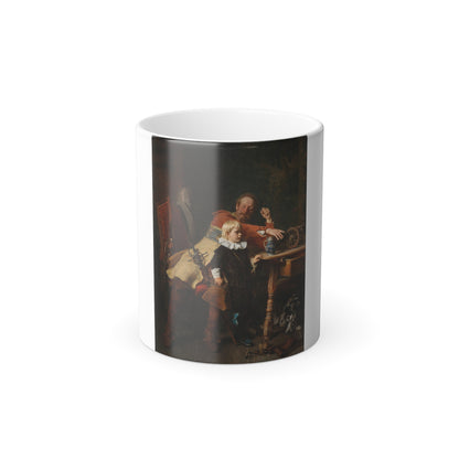 Gabriel von Hackl (1843-1919) The Young Soldier - Oil on Canvas 1874 - Color Changing Mug 11oz-11oz-Go Mug Yourself