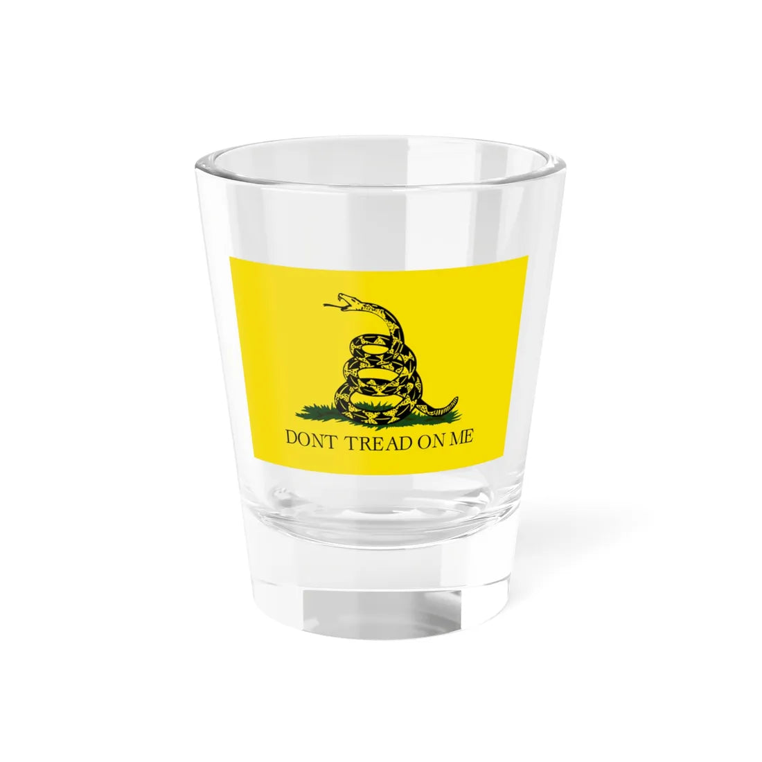 Gadsden flag (United States) Shot Glass 1.5oz 1.5oz - Go Mug Yourself