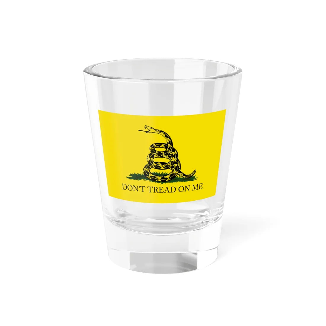 Gadsden flag with apostrophe (United States) Shot Glass 1.5oz 1.5oz - Go Mug Yourself