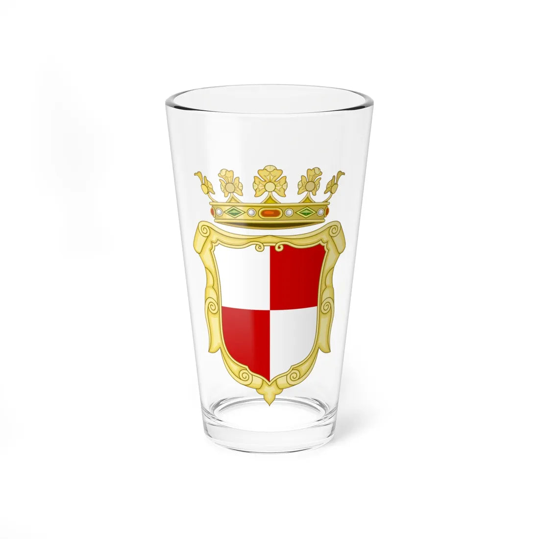 Gaeta-Stemma (Italy) (Coat of Arms) Pint Glass 16oz 16oz - Go Mug Yourself
