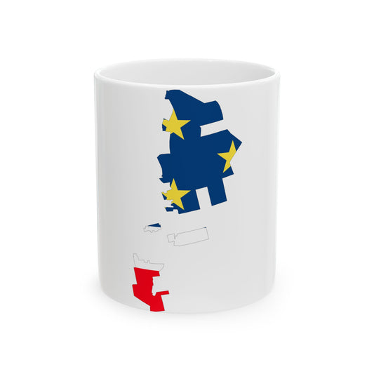 Gagauzia-Flagmap (Moldova) White Coffee Mug-11oz-Go Mug Yourself
